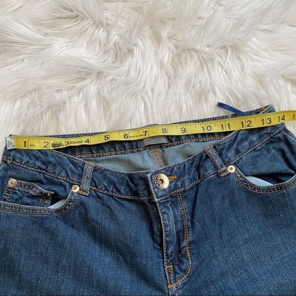 Ted Baker low rise medium wash boot cut denim jeans in size 6 - Picture 12 of 13